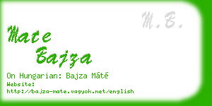 mate bajza business card